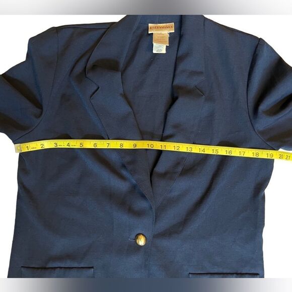 Worthington Petite Essentials vintage dark blue single button blazer - Picture 7 of 8